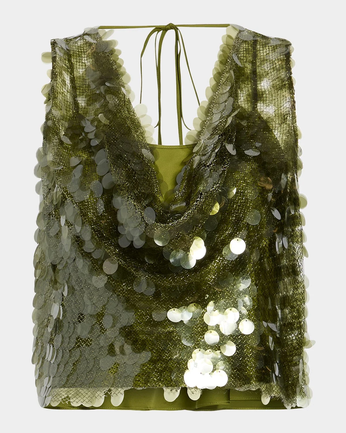 Calista Sequined Crop Top - 1