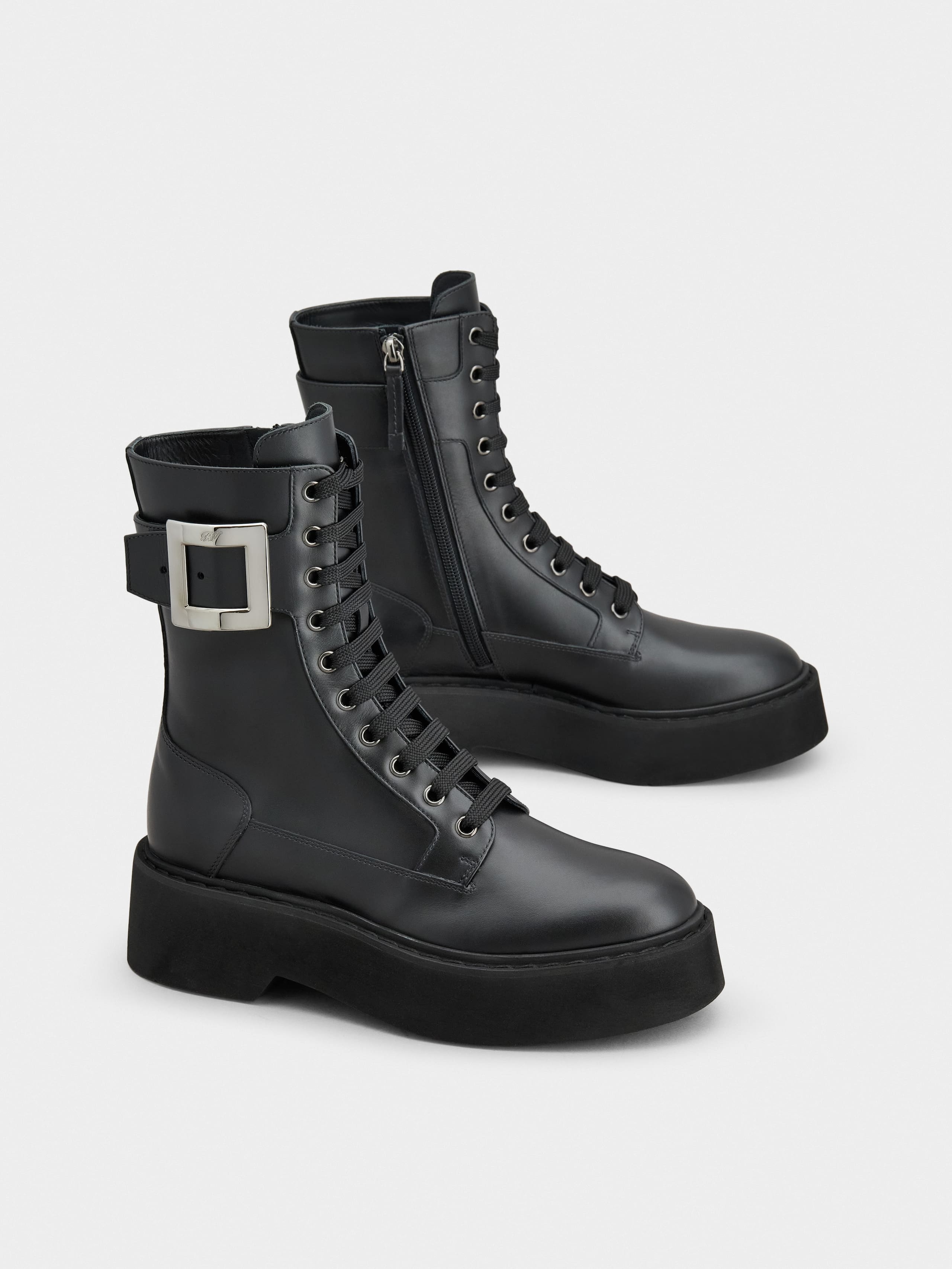 Viv' Rangers Combat Boots in leather - 2