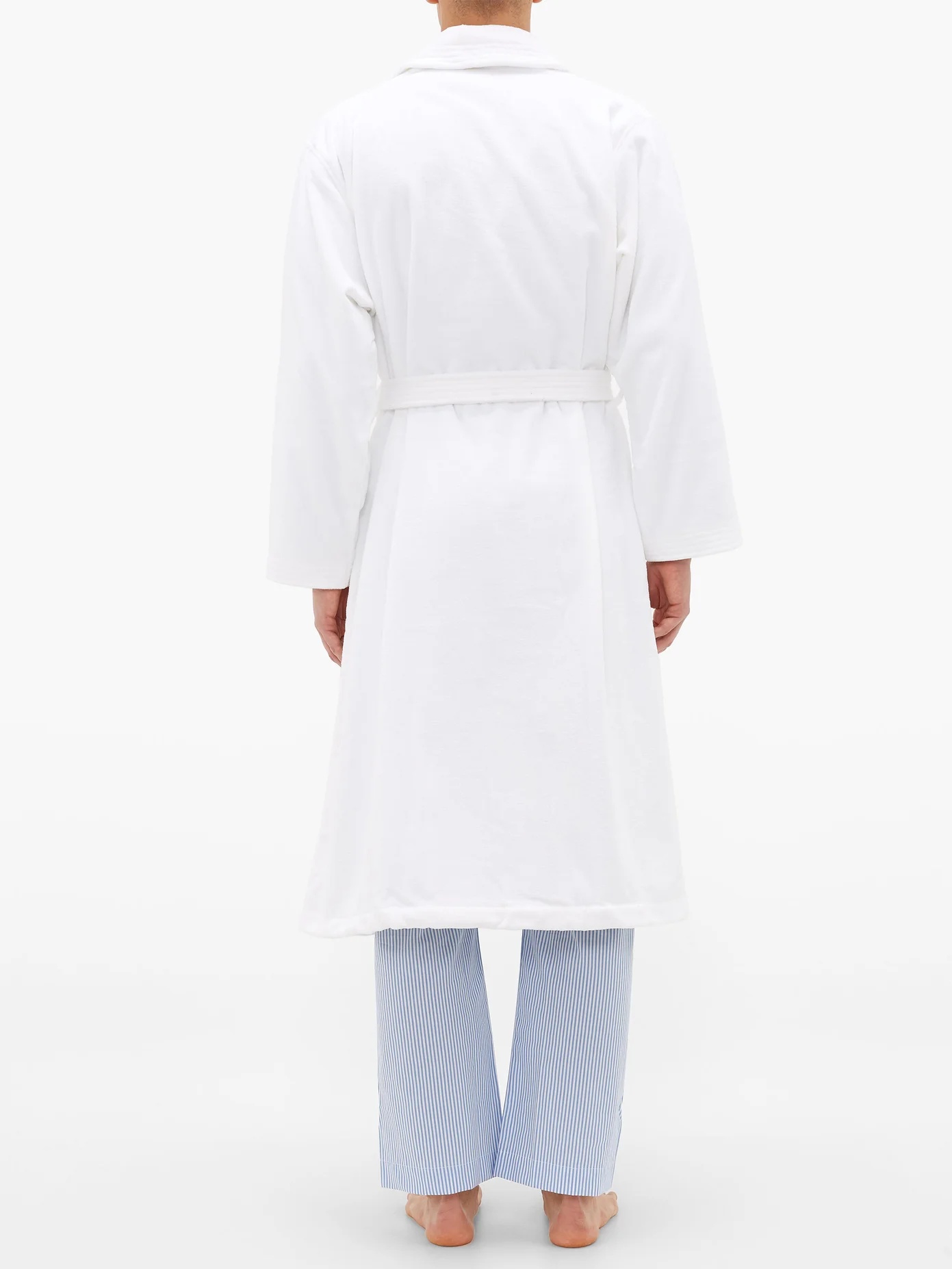 Cotton-velour bathrobe - 5