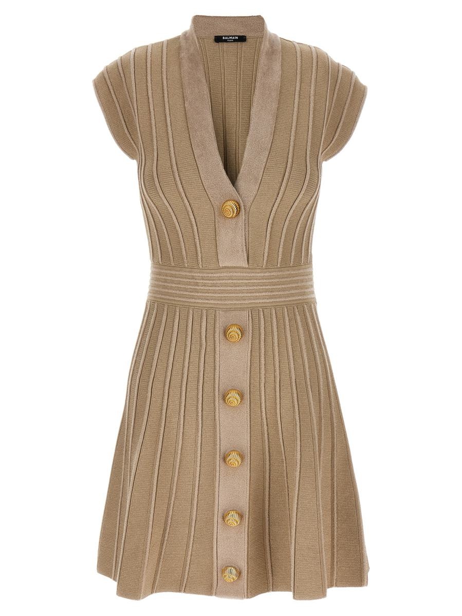 Balmain 'Chiocciola' Button Dress - 1