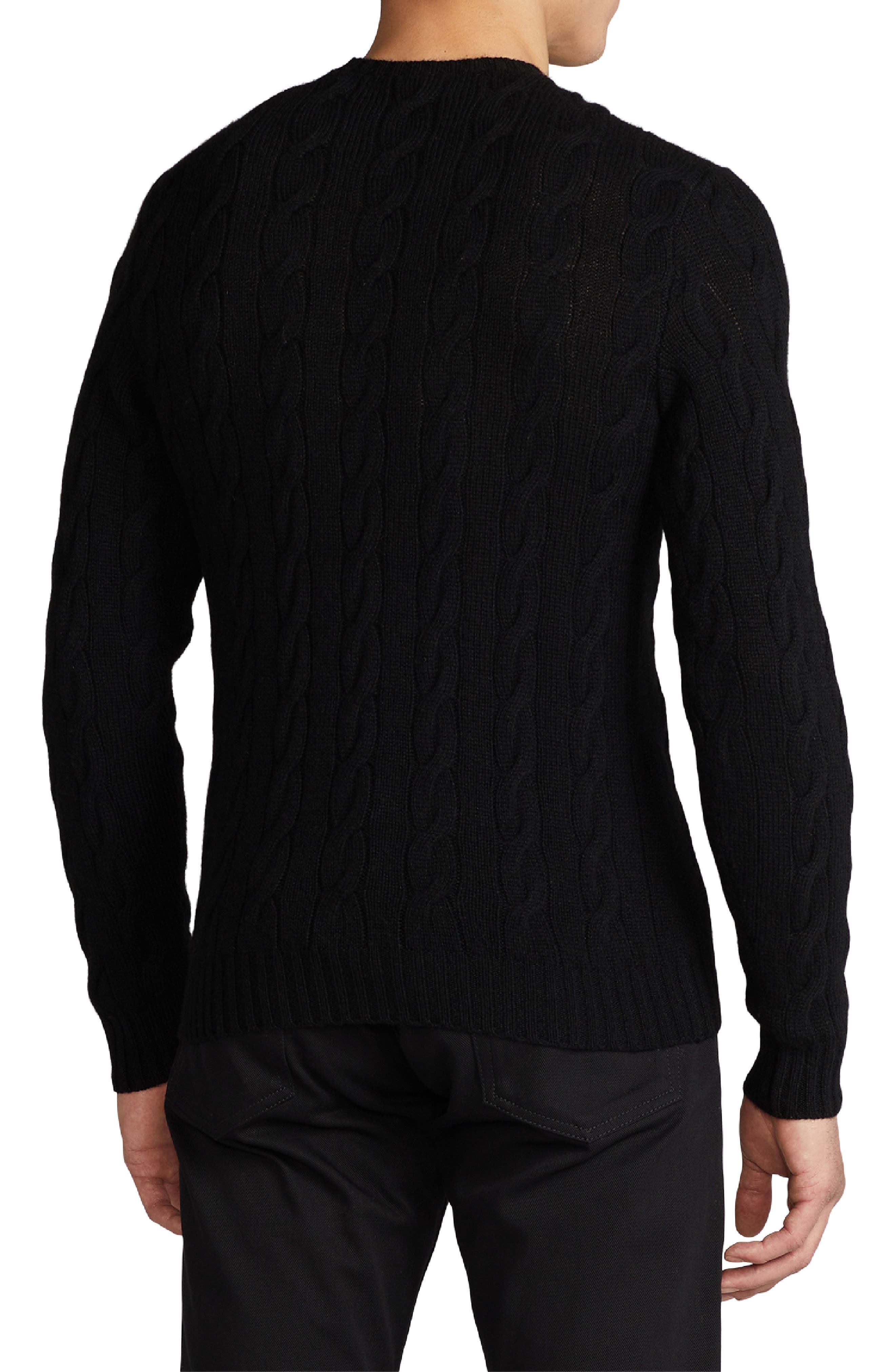 Cable Knit Cashmere Sweater - 2