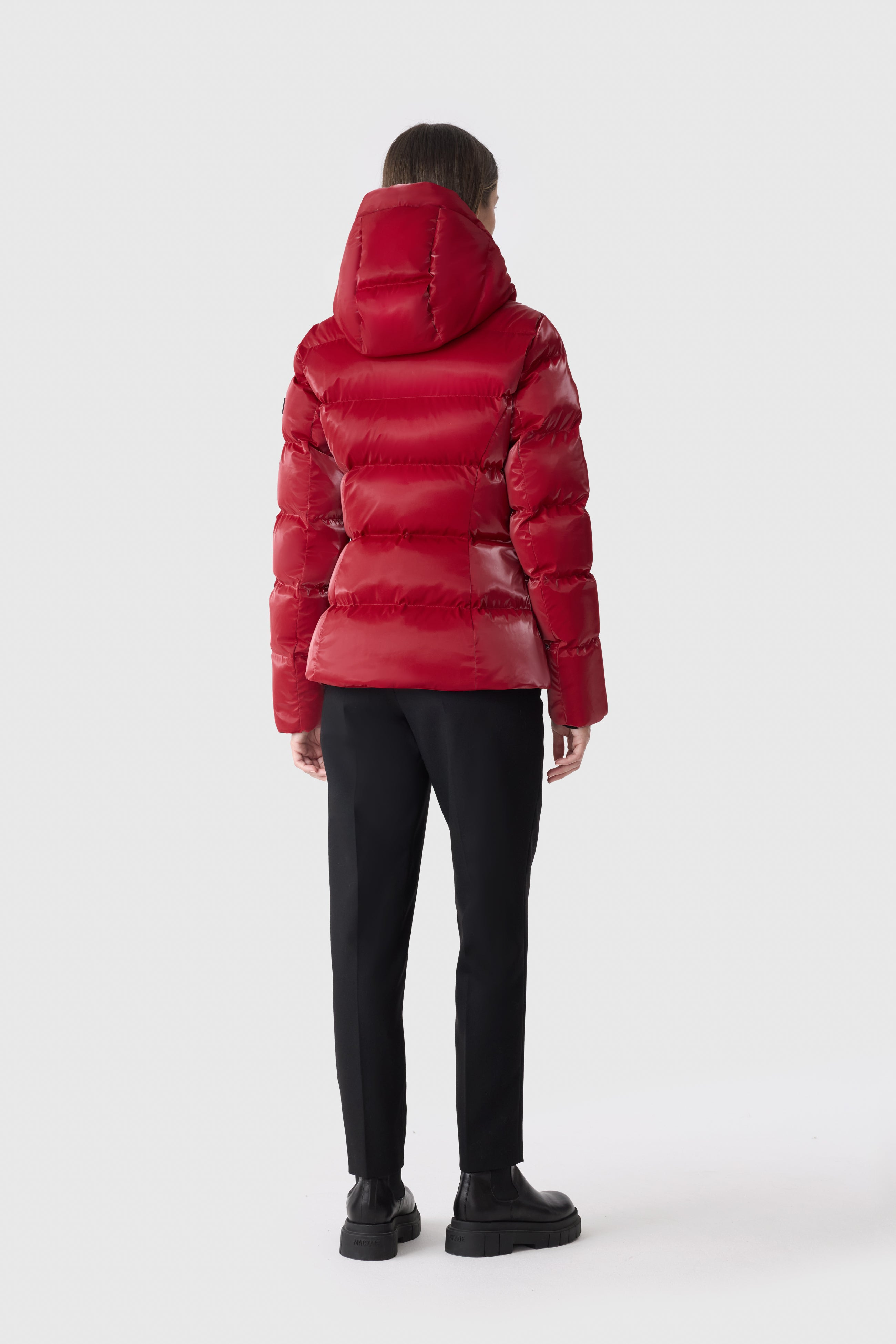 MADALYN-GLO High-Gloss Down Jacket With Removable Hood - 4