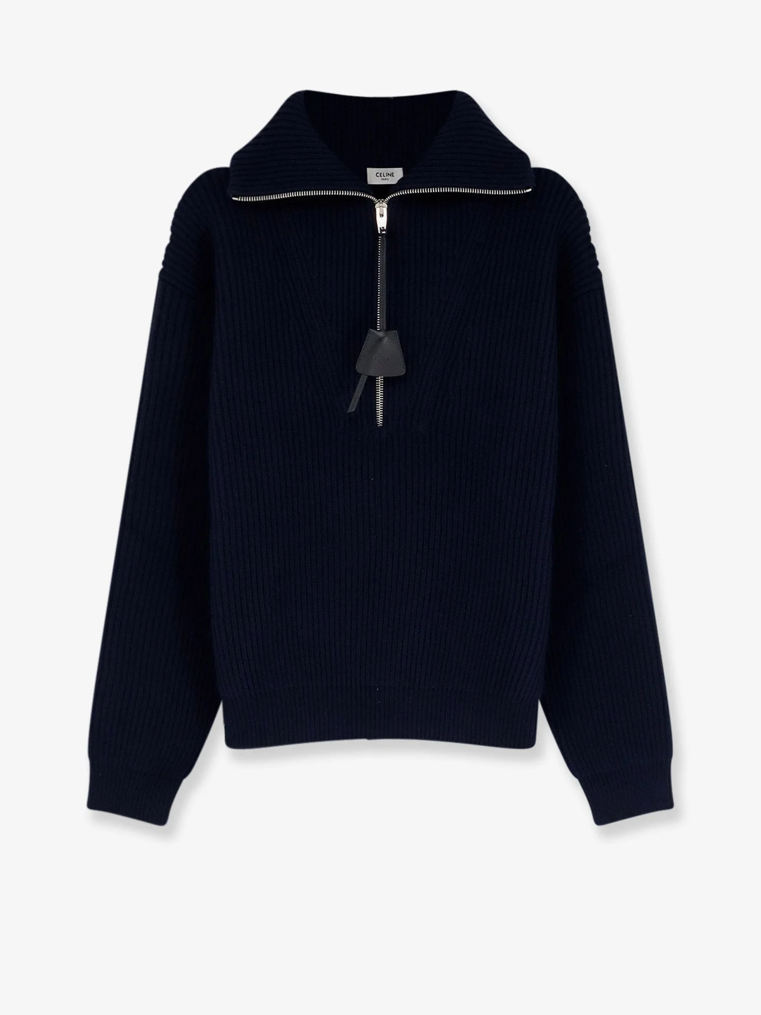 Celine Men Ribbed Wool And Cashmere Sweater - 1