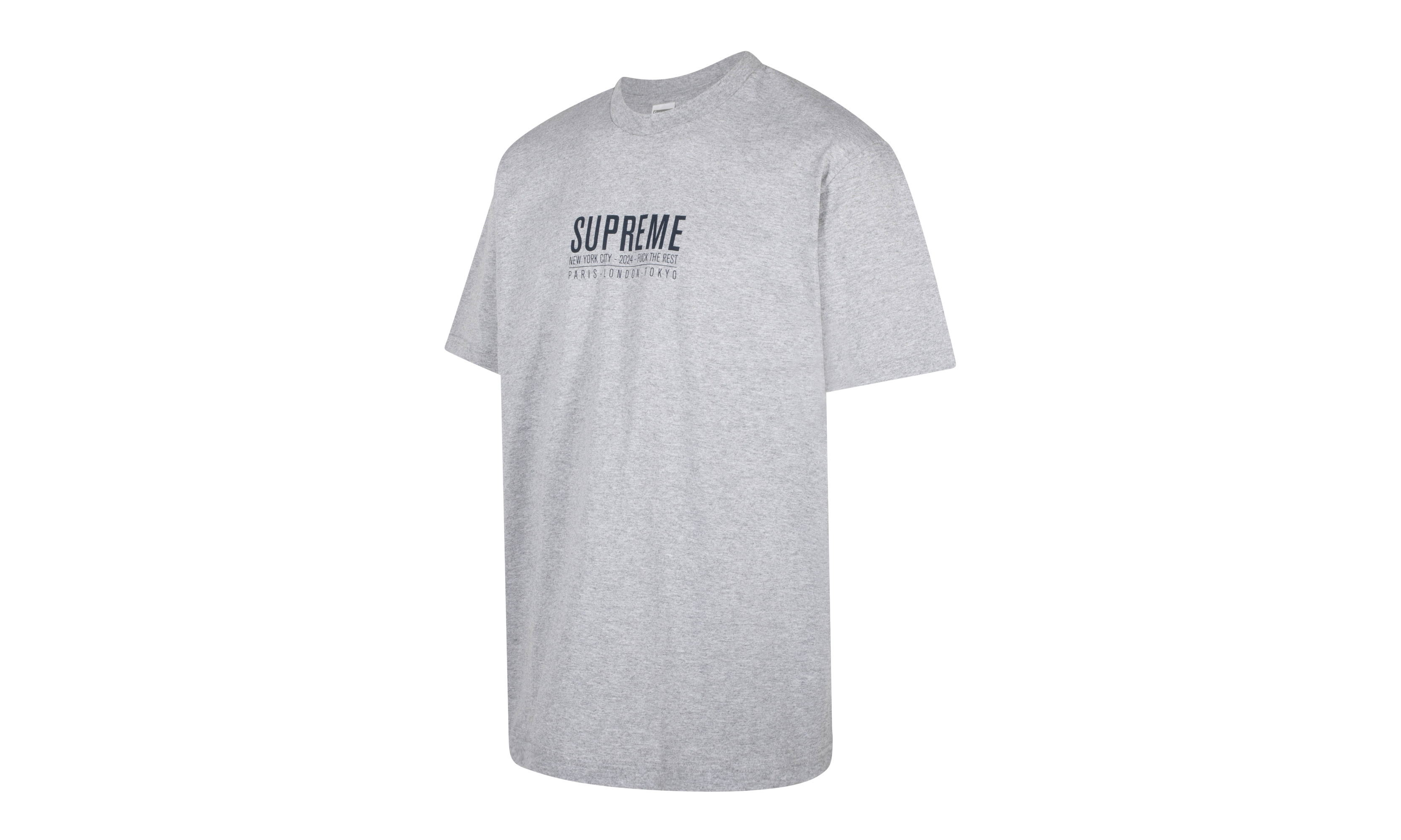 【Supreme】 Paris T-Shirt Heather Grey- 24SS Supreme Paris Tee | stadiumgoods | REVERSIBLE