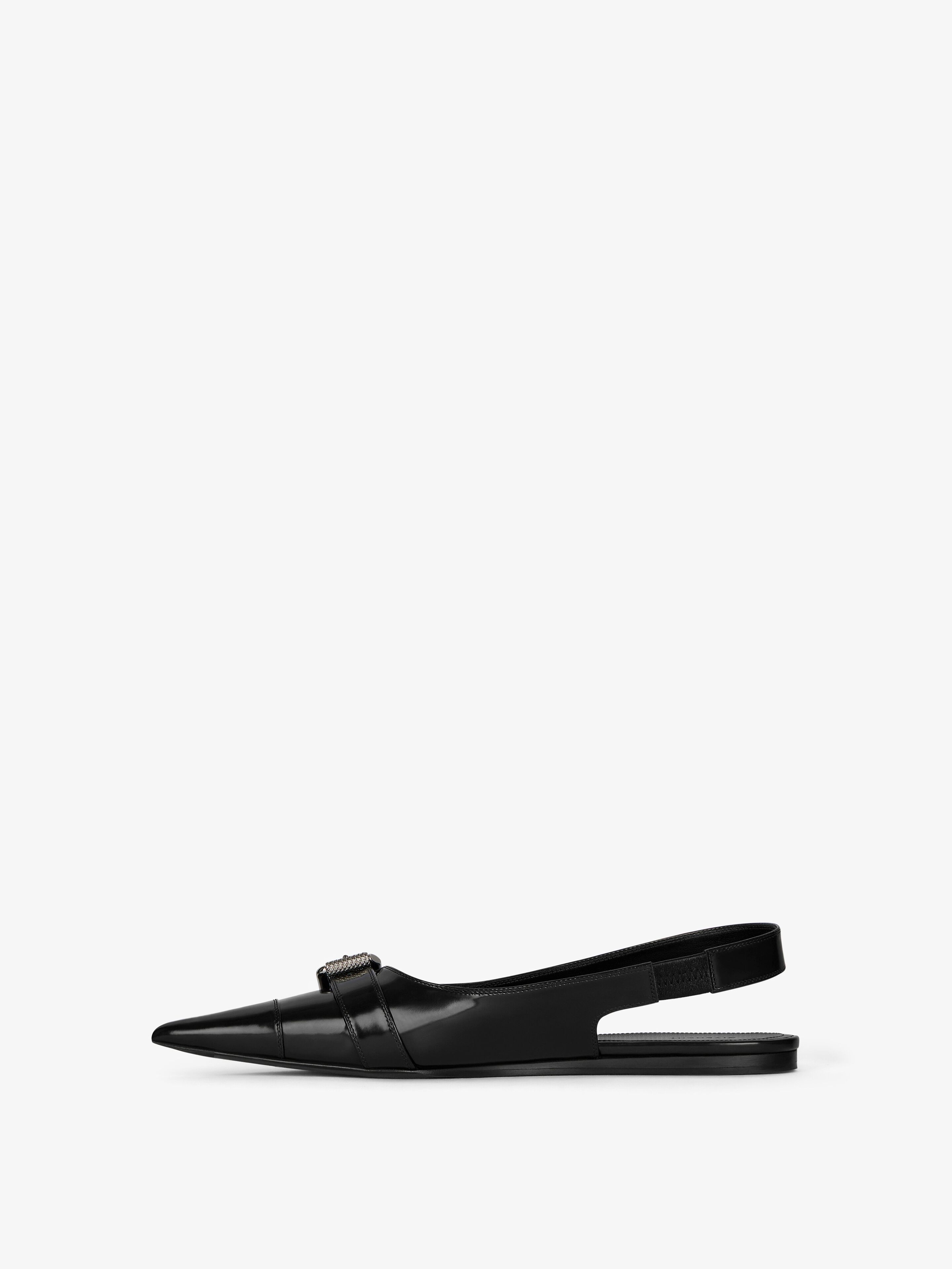 VOYOU FLAT SLINGBACKS IN LEATHER - 3