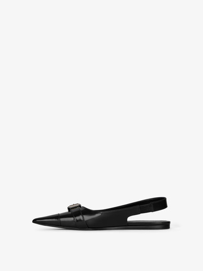 Givenchy VOYOU FLAT SLINGBACKS IN LEATHER outlook