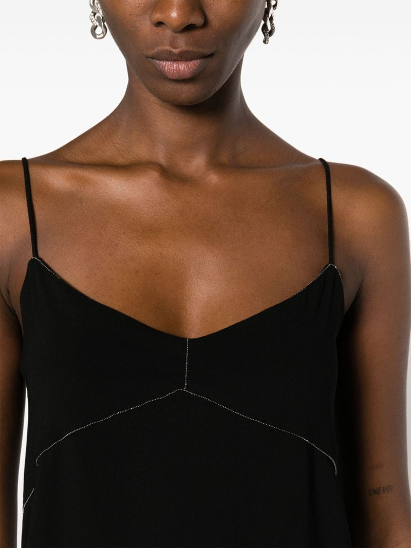 beaded-trim crepe tank top 5