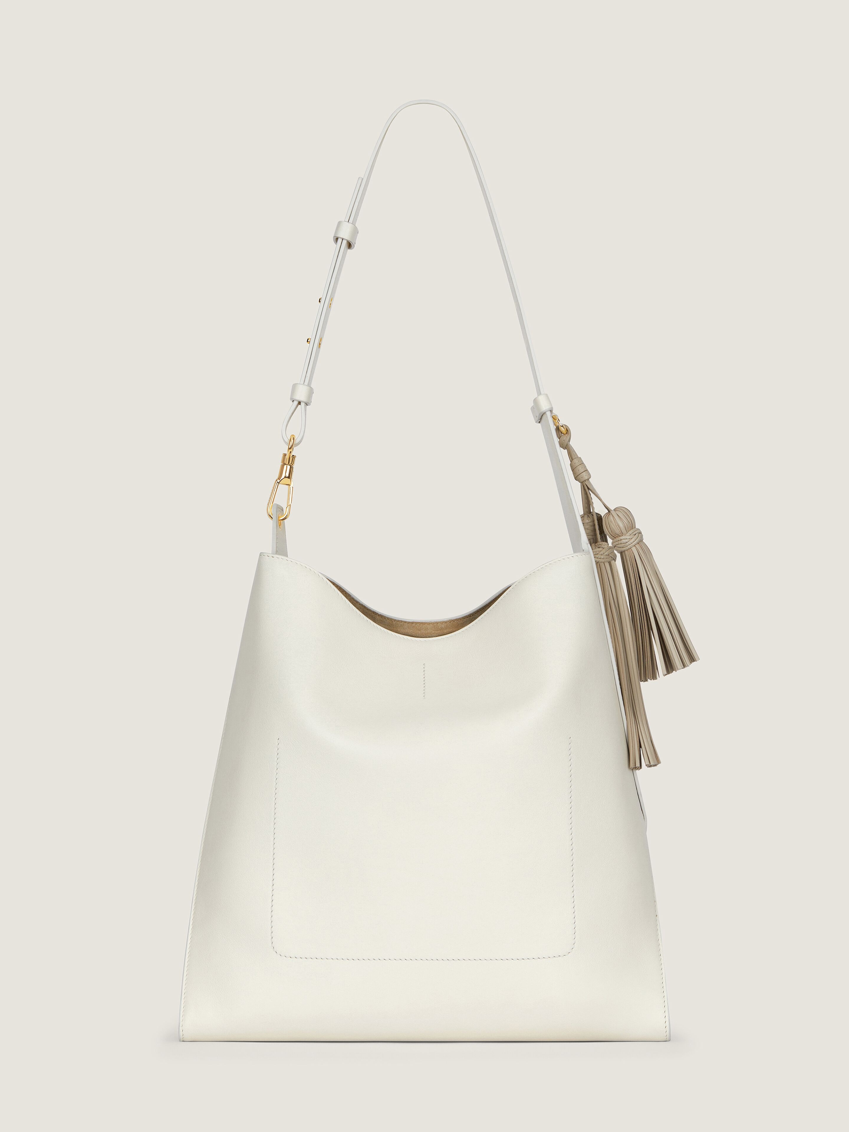 MEDIUM BELTED HOBO BAG IN LEATHER - 3