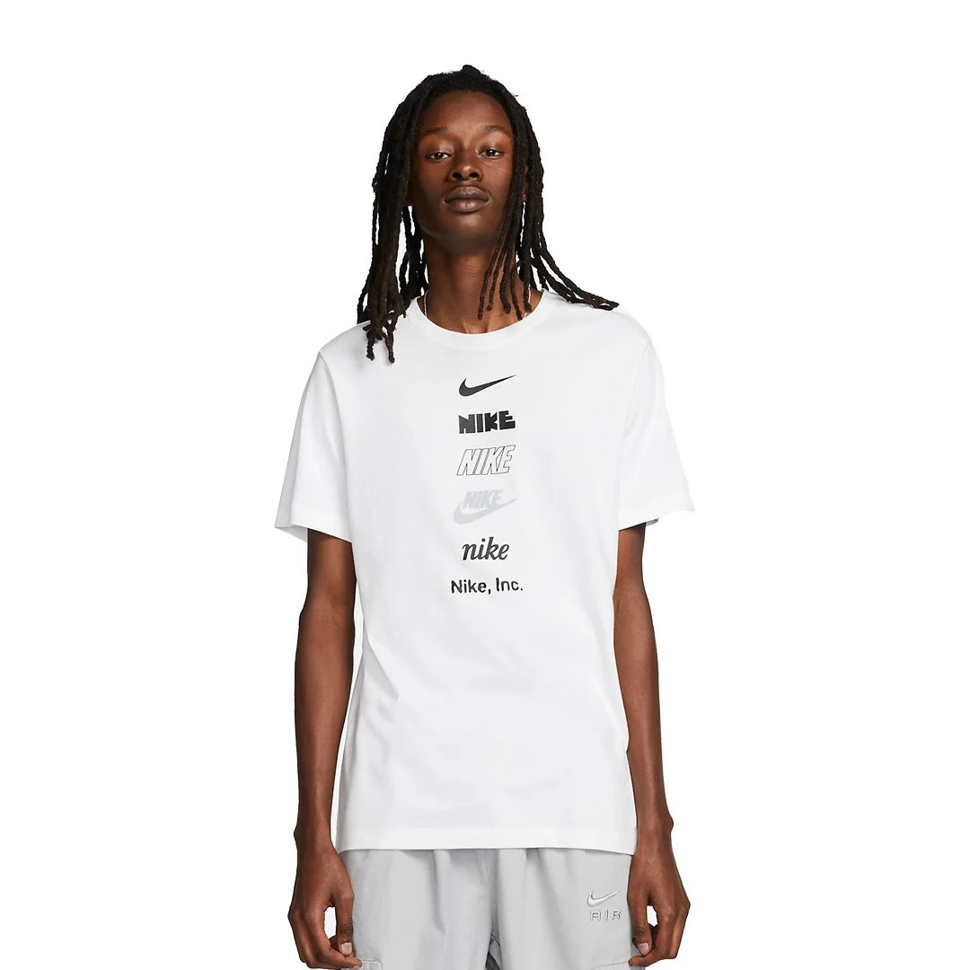 Nike Multi Stack Logo T-Shirt 'White' DZ2875-100 - 1