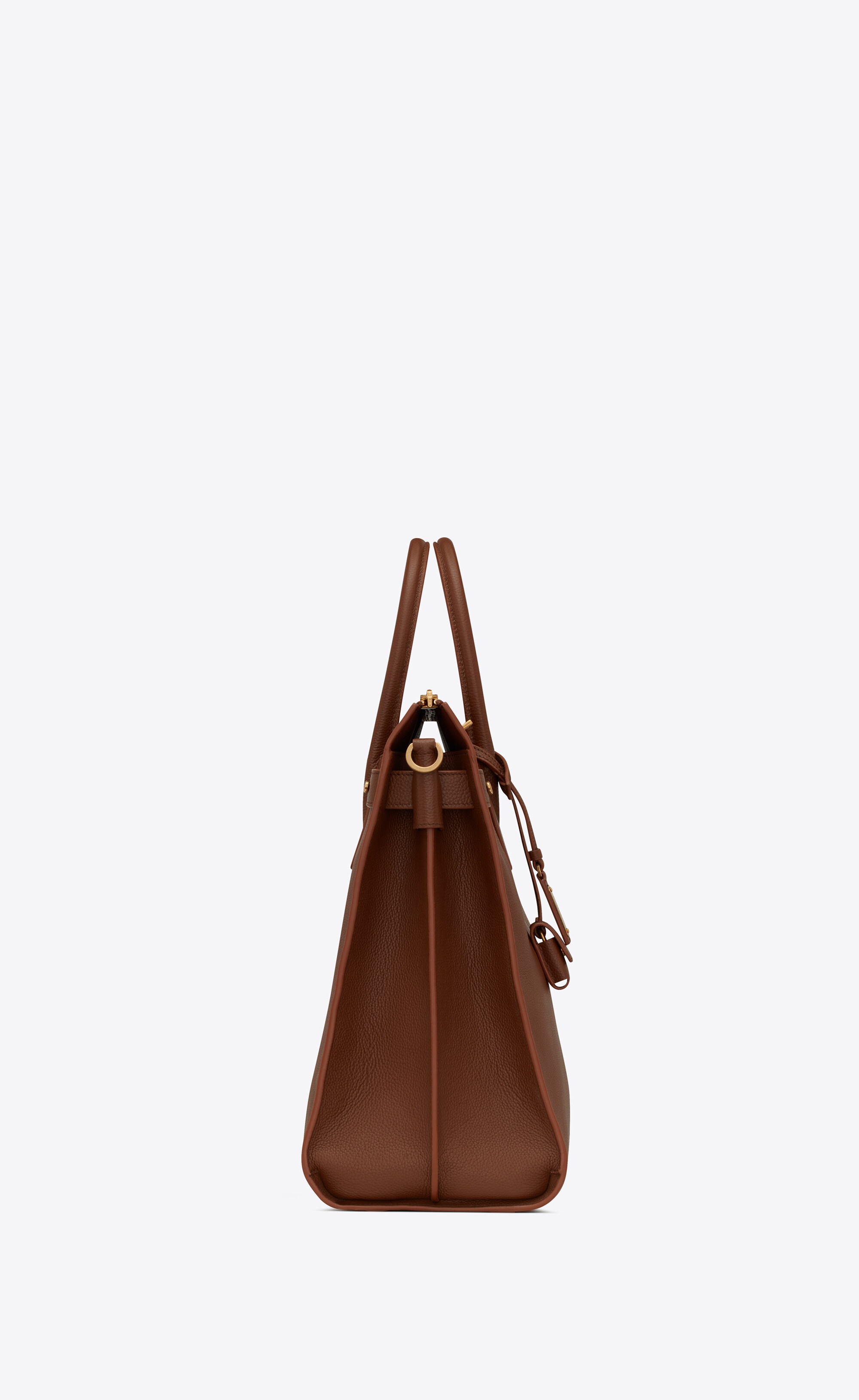 sac de jour north/south tote in grained leather - 3