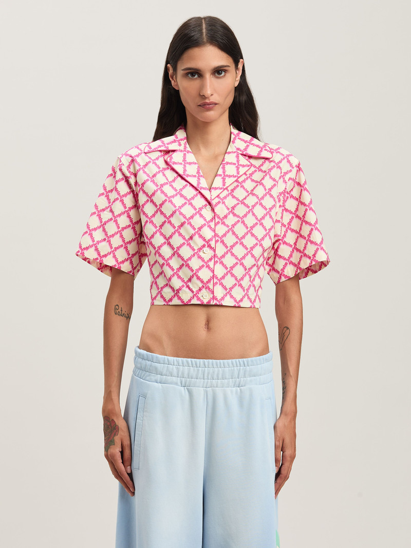 Net Logo crisscrossed shirt 3