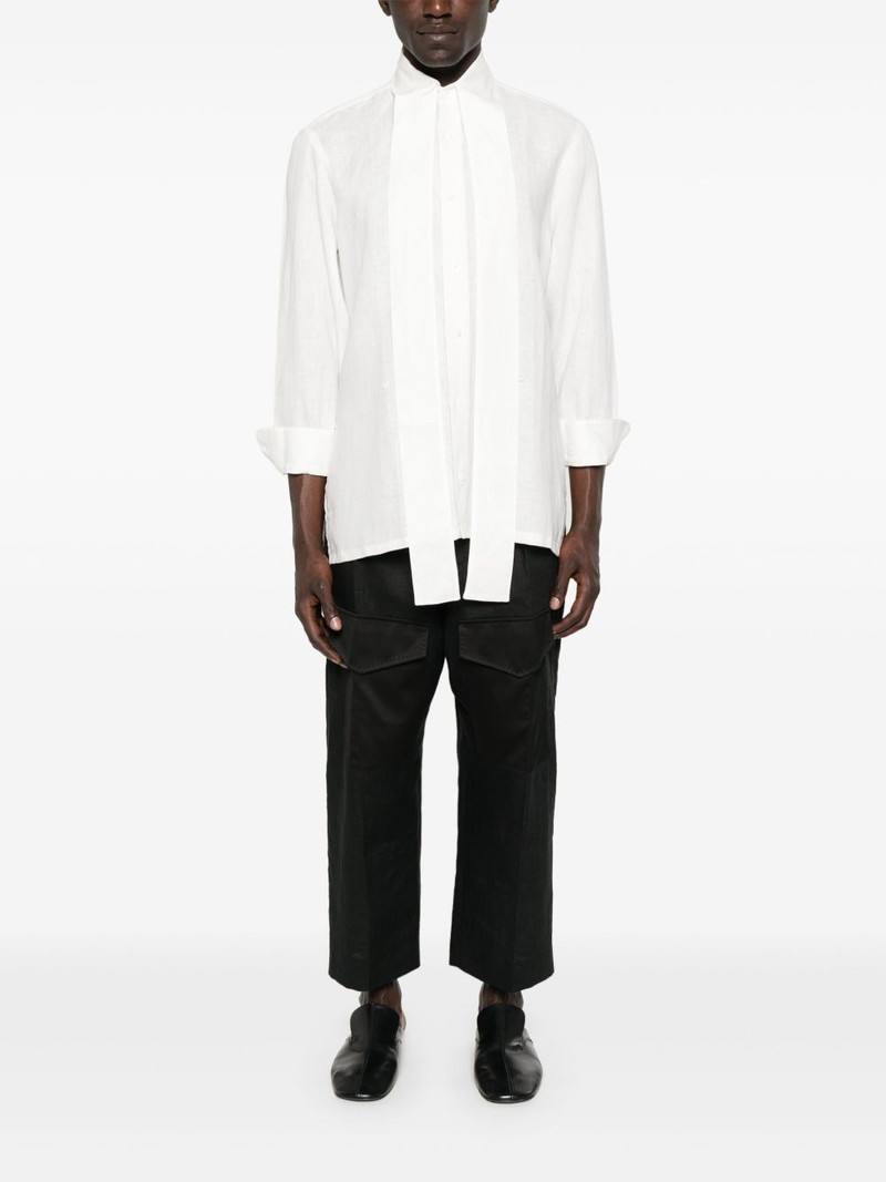 SETCHU scarf-collar shirt outlook