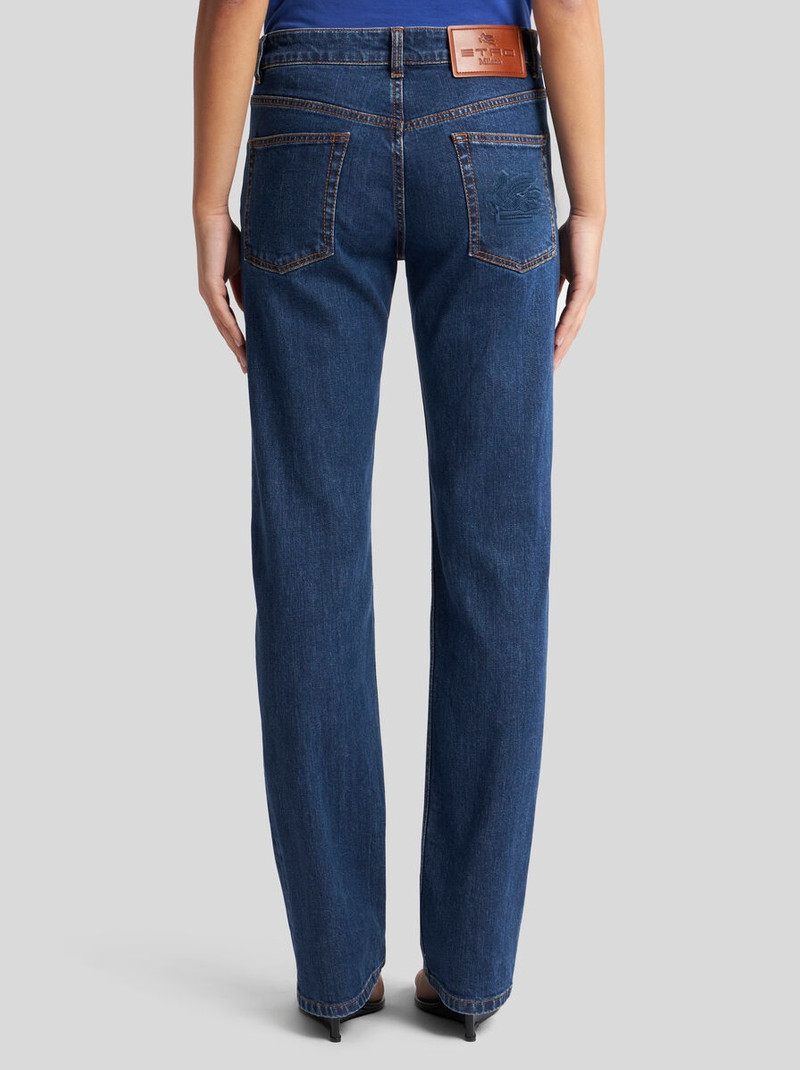Etro JEANS WITH EMBROIDERED REAR LOGO outlook