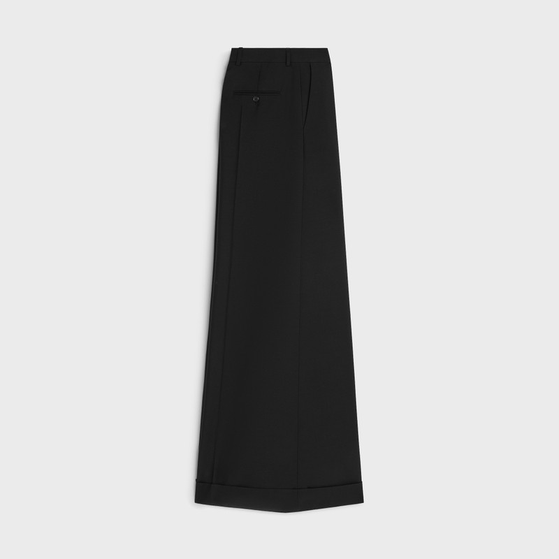 CELINE long docks trousers IN wool gabardine outlook