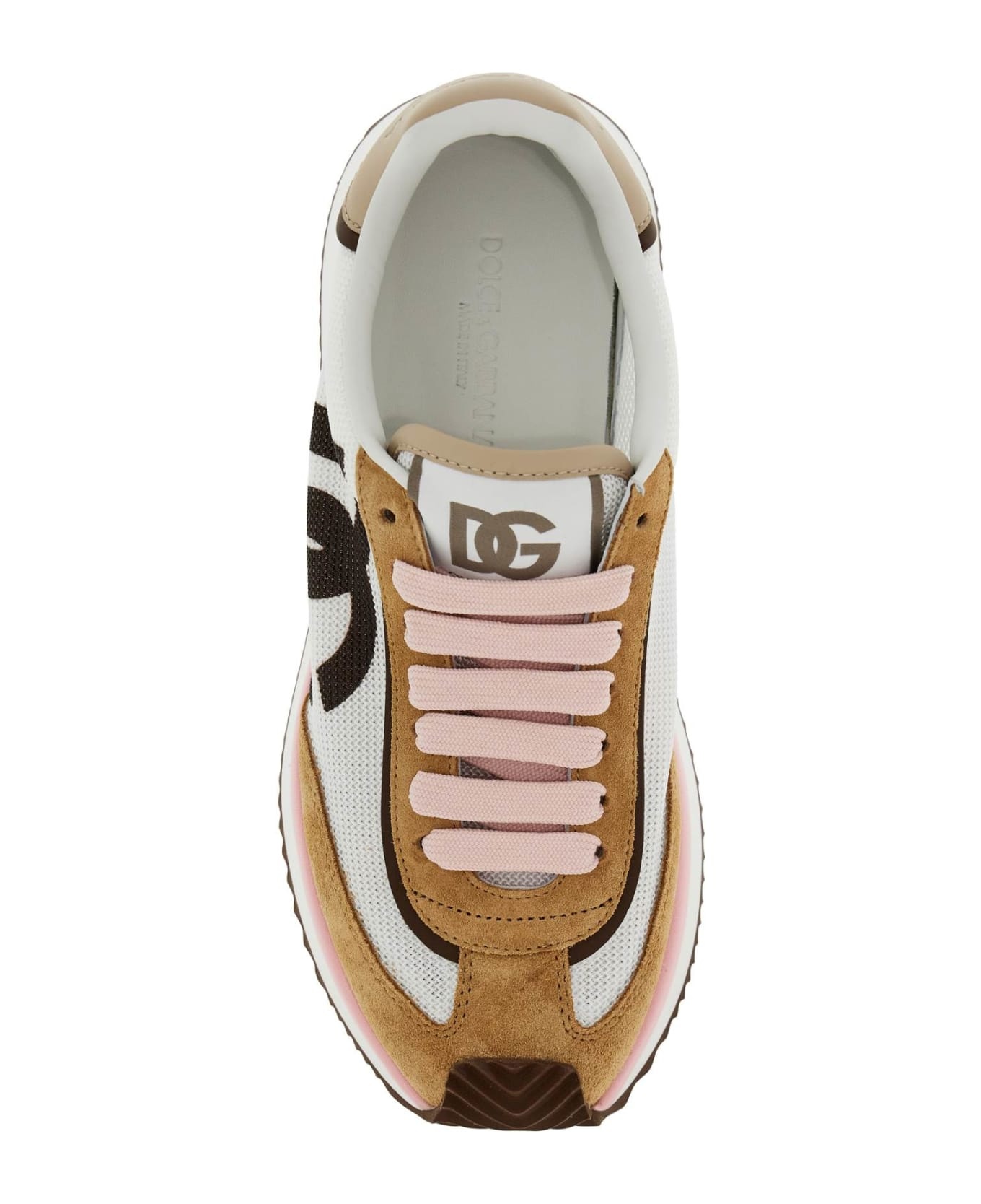 'dragon' Beige Suede Blend Sneakers - 2