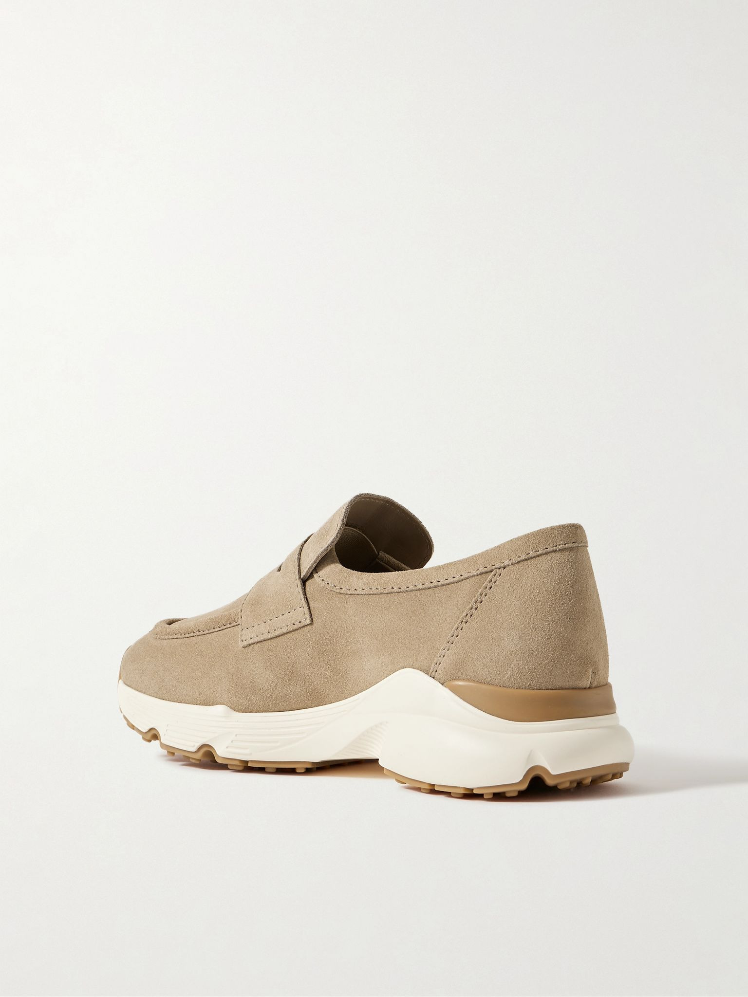 Suede slip-on sneakers Beige - 2