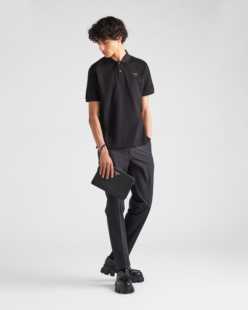Prada Piqué polo shirt outlook