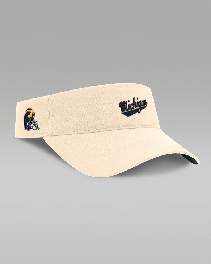 Jordan Michigan Wolverines Primetime Ace Men's Jordan Brand Dri-FIT College Adjustable Visor outlook