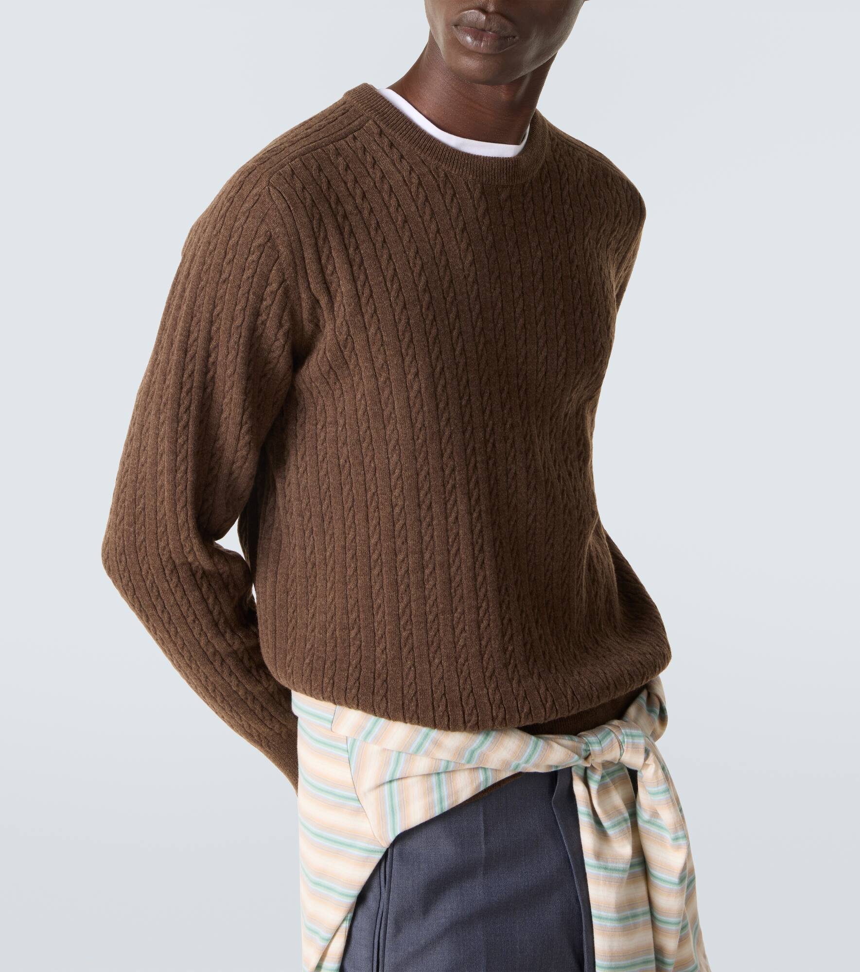 Cable-knit wool sweater - 5