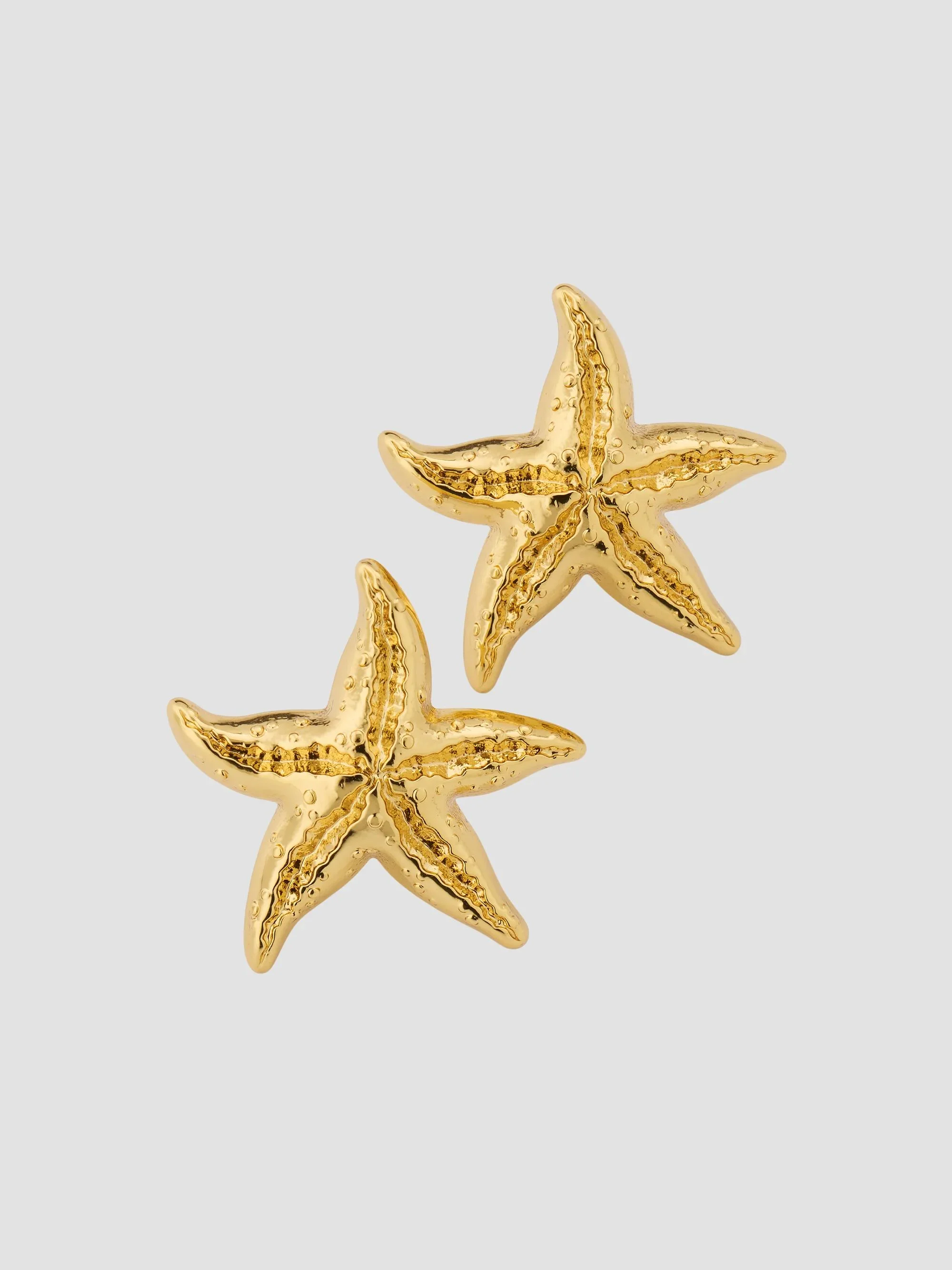 Women's 14K-Gold-Plated Starfish Stud Earrings - Gold - 1