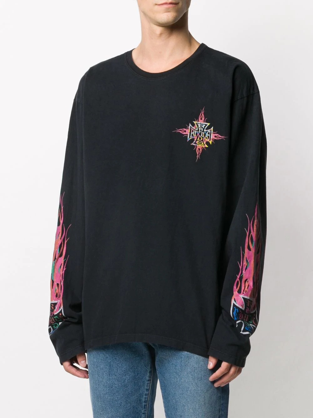 Neon Flame long-sleeve T-shirt - 4