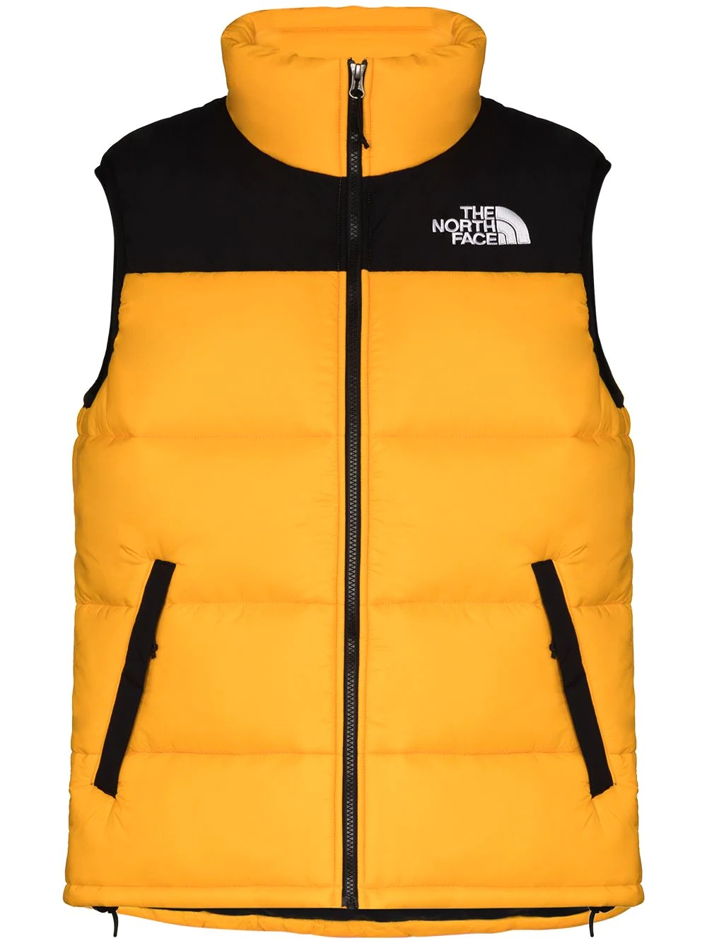 two-tone padded gilet - 1