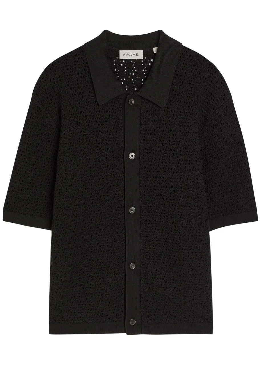 Frame Open-knit Cotton-blend Shirt - 1