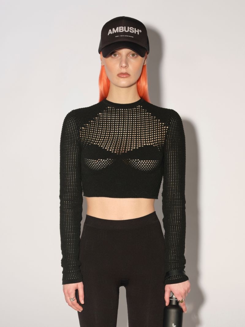 CROCHET HEARTS KNIT CREWNECK - 3