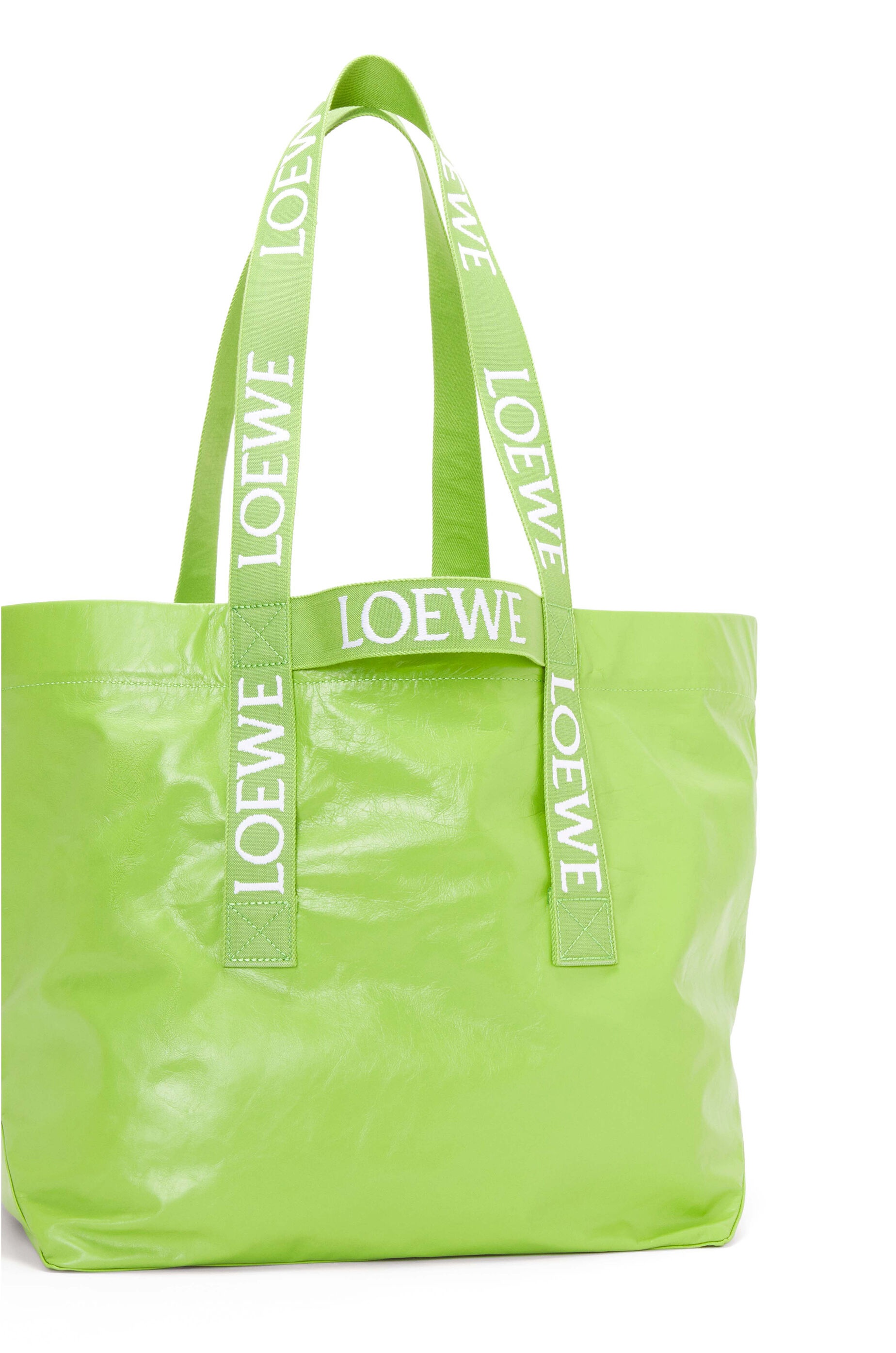 Loewe Men's Distressed Leather Tote Bag