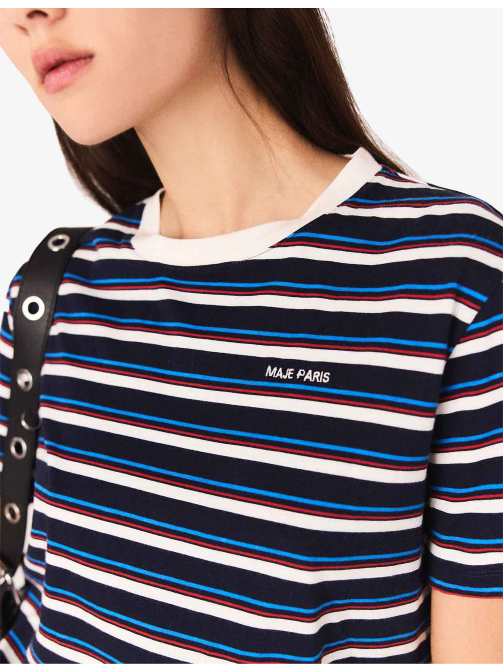 Striped Cropped Cotton-Jersey T-Shirt - 6
