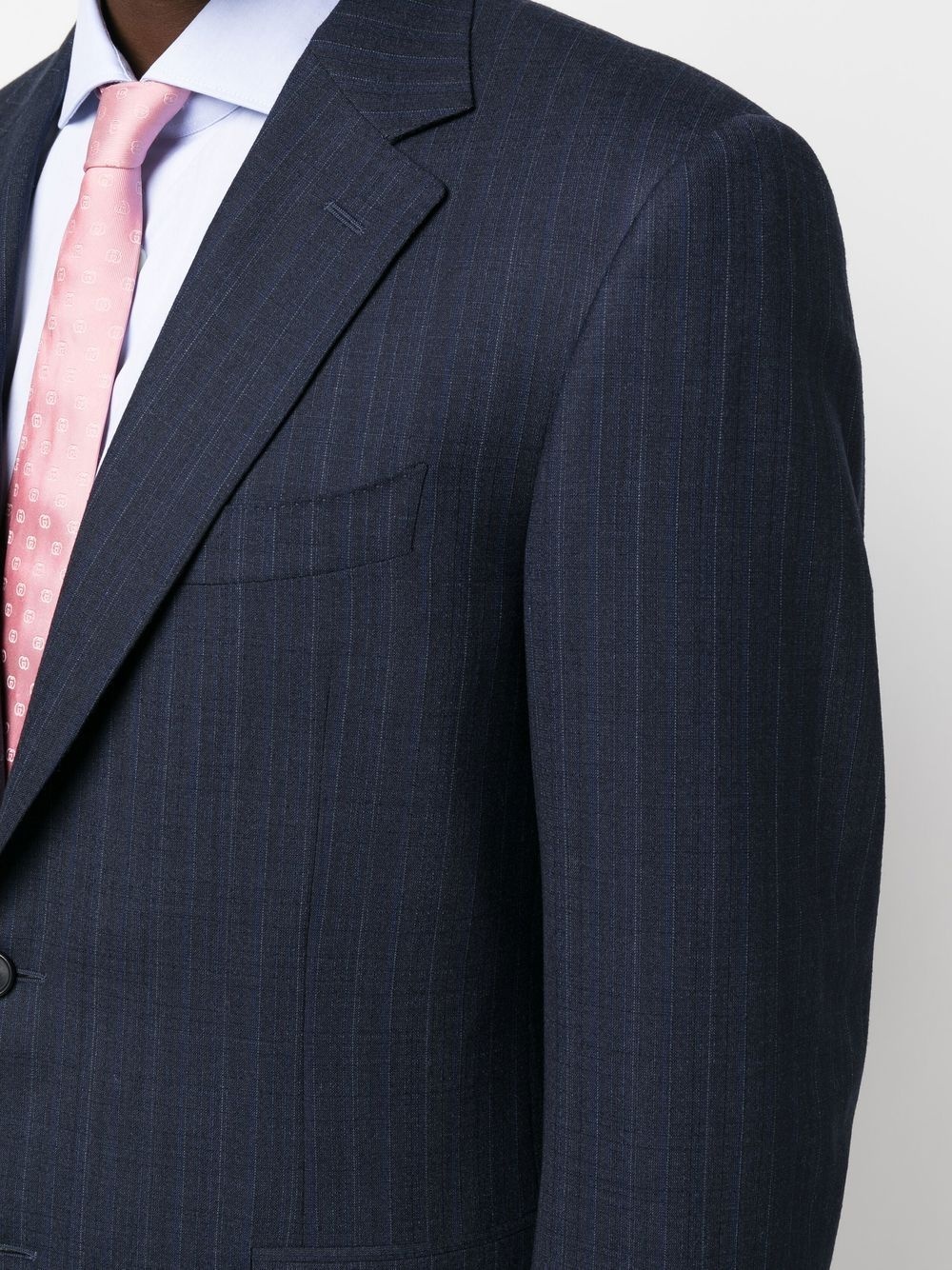 pinstripe single-breasted suit - 5