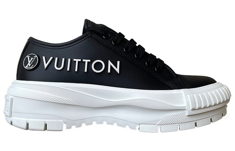 Louis Vuitton (WMNS) LOUIS VUITTON Squad Trainers 'Black' 1AADRM outlook