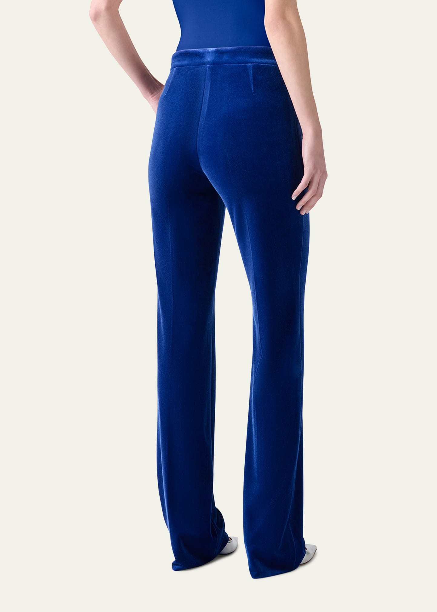 Carl Stretch Velvet Straight Leg Pants - 3