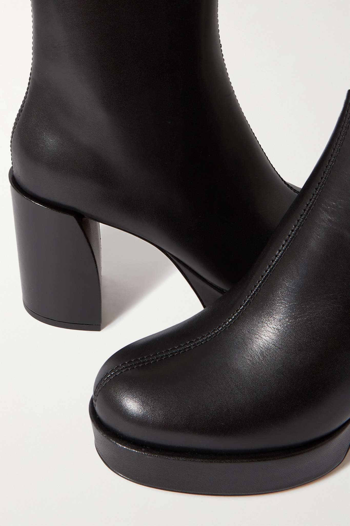 Naomi leather ankle boots - 4