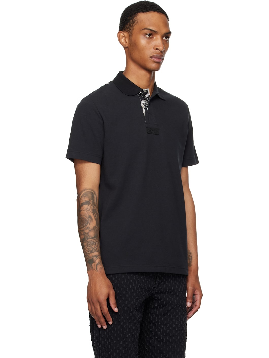 Black Outline Barocco Polo - 2
