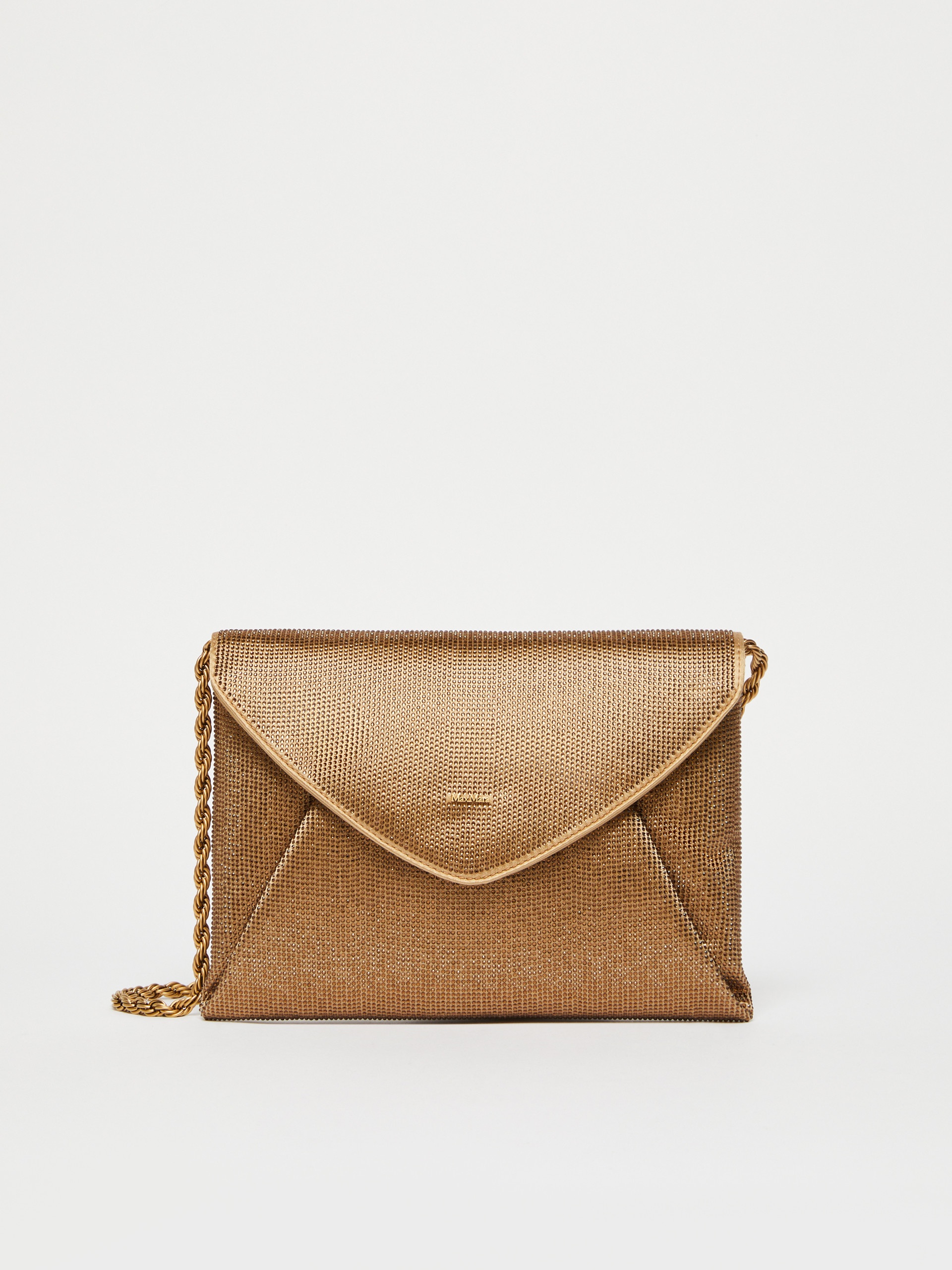ENVELOPEBEADS Rhinestone satin clutch - 1
