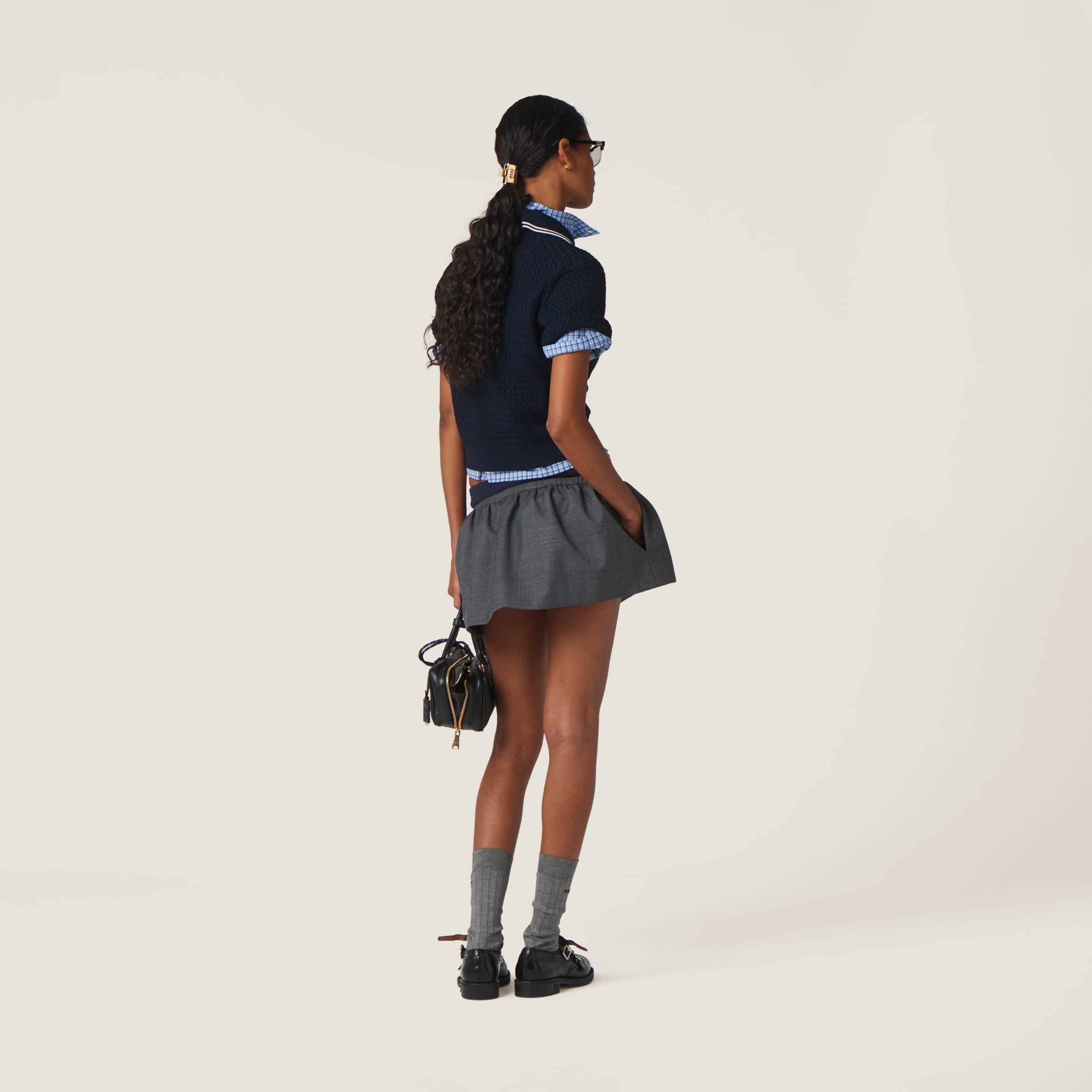 Prince of Wales check miniskirt - 3