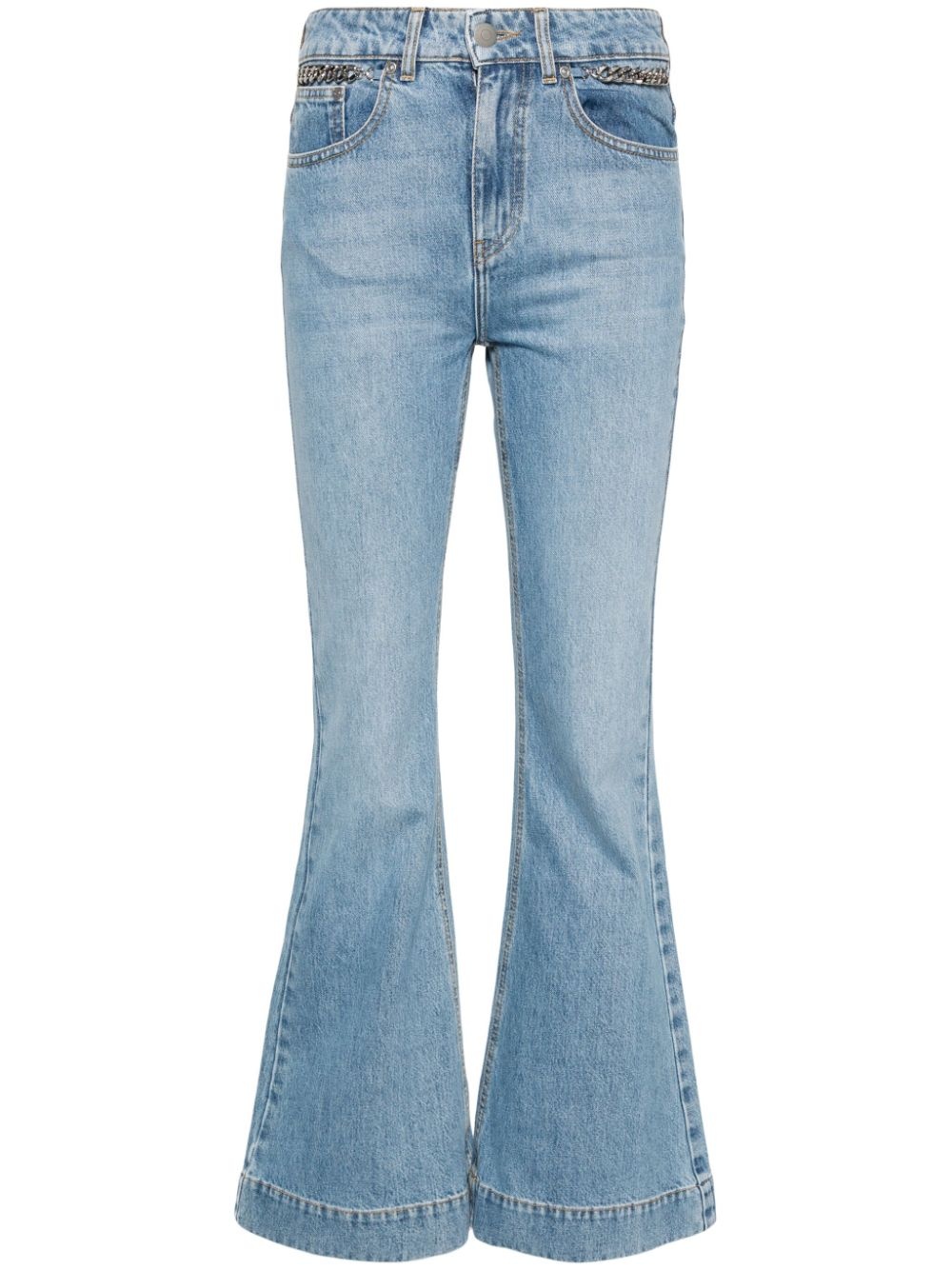 Falabella chain flared jeans - 1