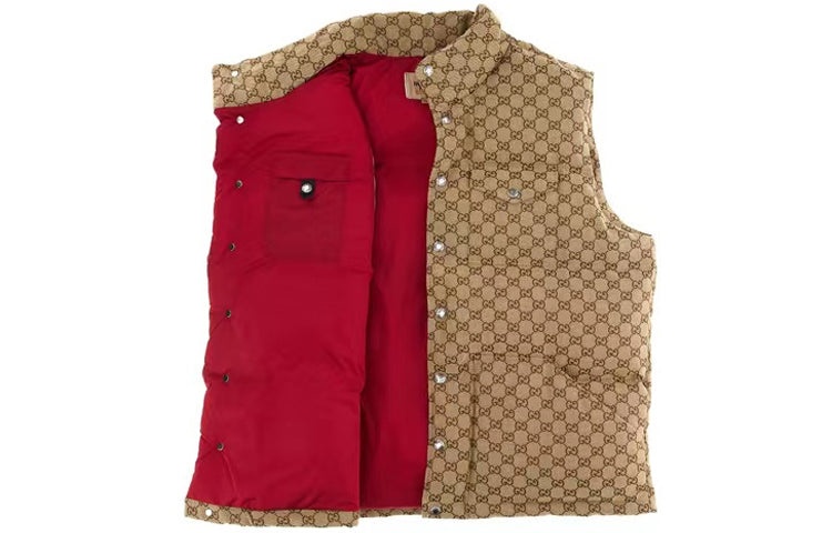 Gucci x The North Face Down Vest 'Beige Ebony' 670768-Z8APY-2190 - 2