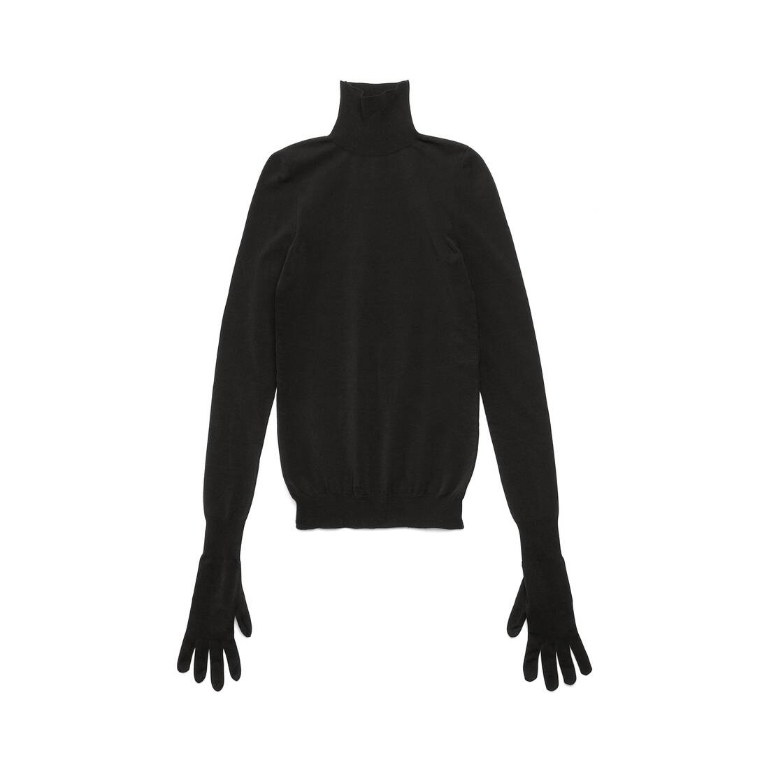 Women's Gloves Sweater in Black - 1