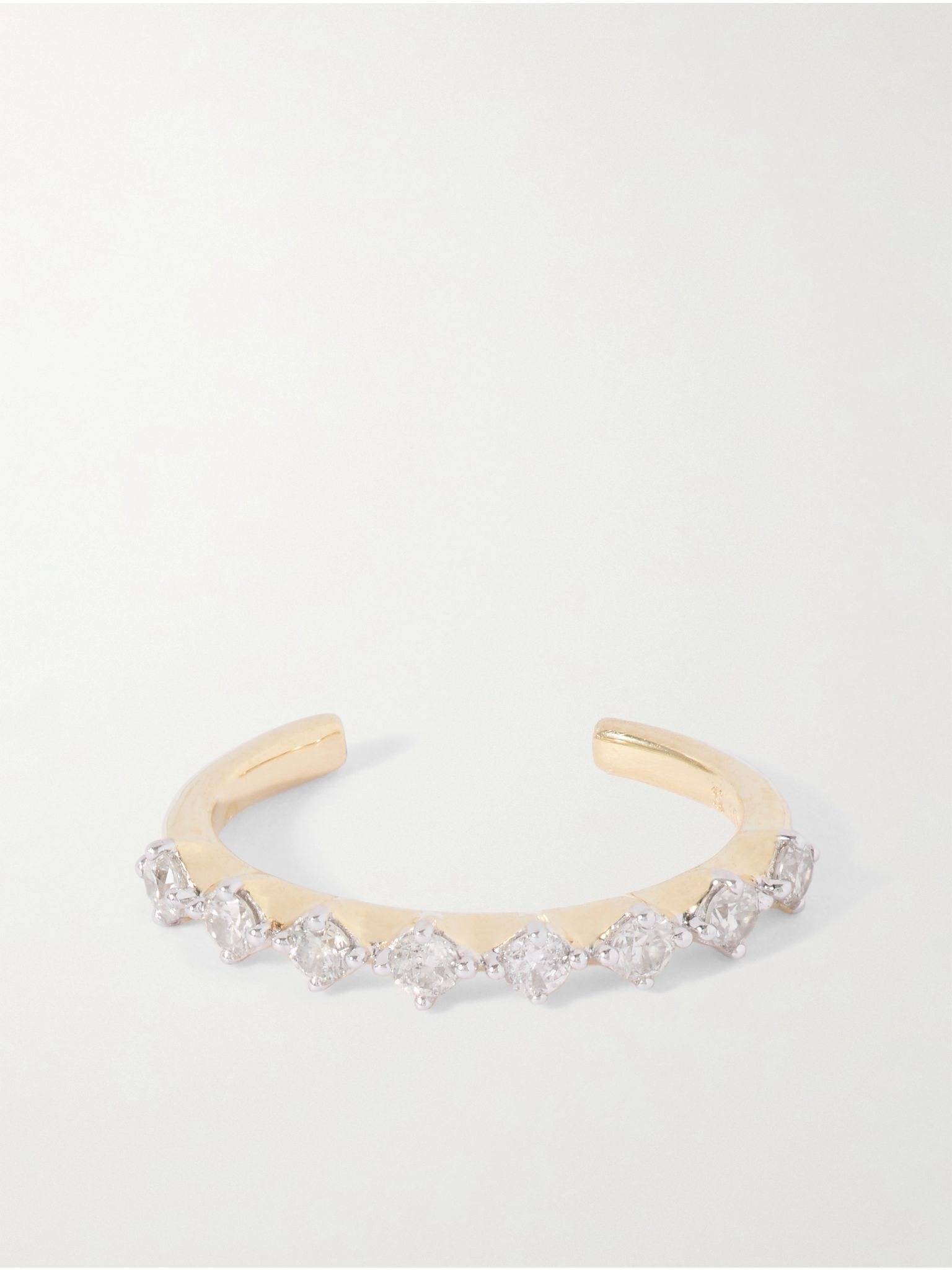 Bright Lights 10-karat gold diamond ear cuff Gold - 1