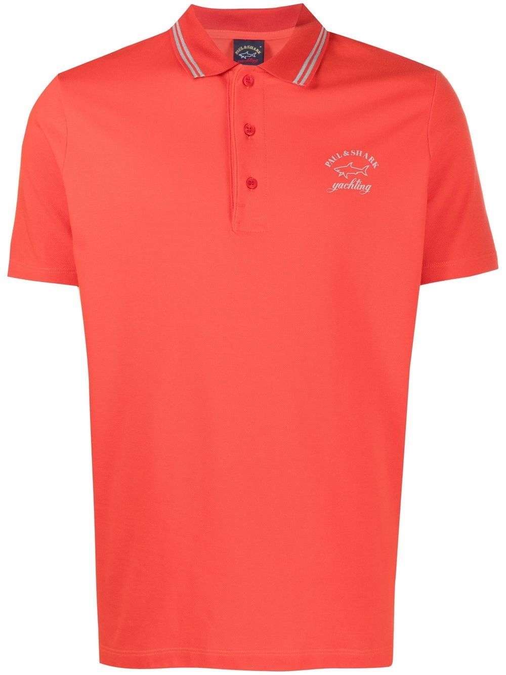 logo-print polo shirt - 1