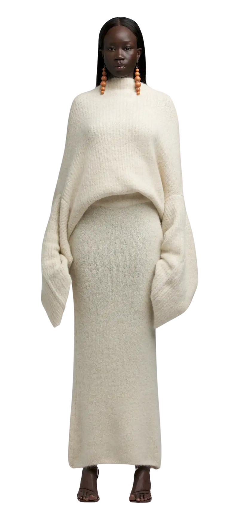 entire studios KNIT TUBE SKIRT VANILLA outlook