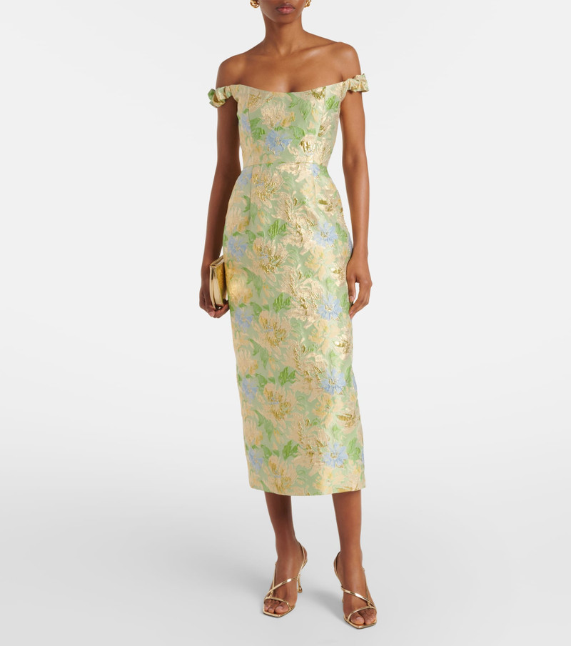markarian Floral brocade midi dress outlook