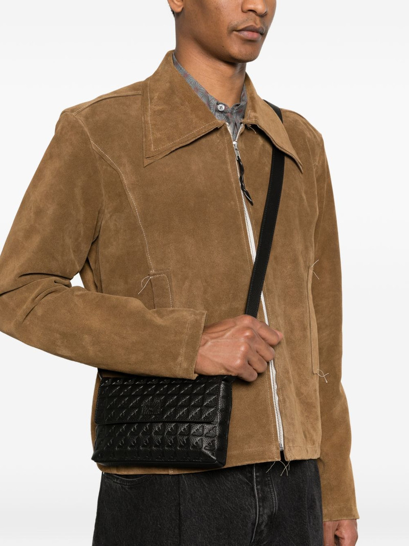 EMPORIO ARMANI embossed messenger bag outlook
