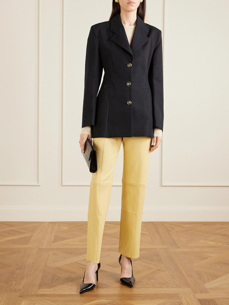 STOULS Benny Leather Straight-leg Pants outlook