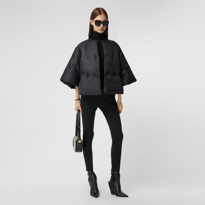 Burberry Silk Twill Puffer Cape outlook