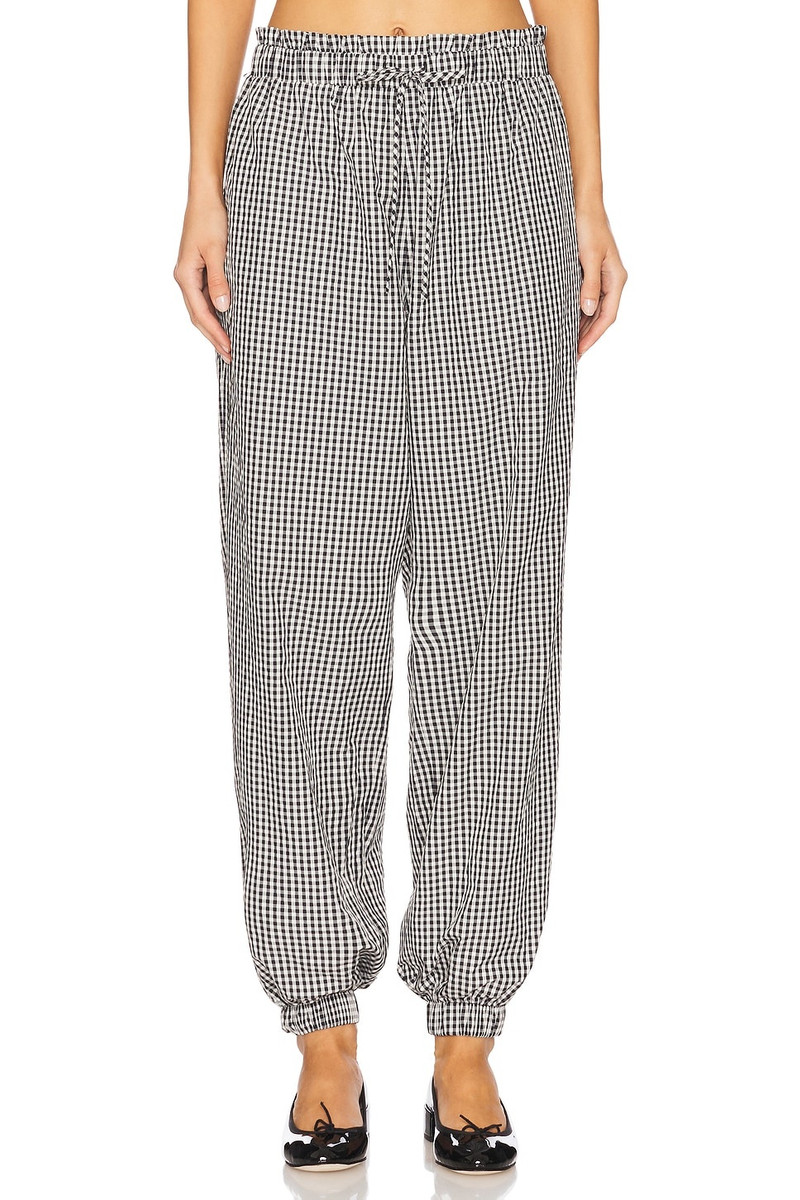 Kennedy Ruffle Gingham Track Pant 1