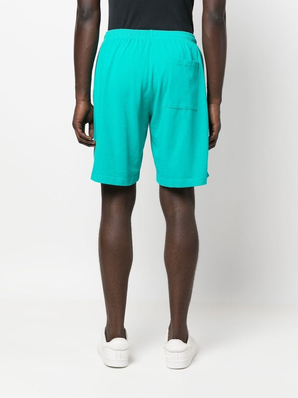 logo-print track shorts - 5