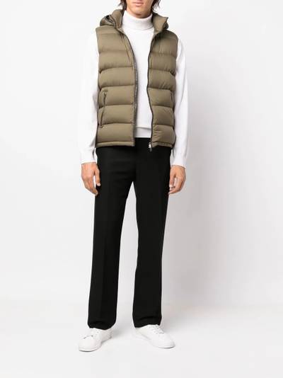 Herno quilted hooded gilet outlook